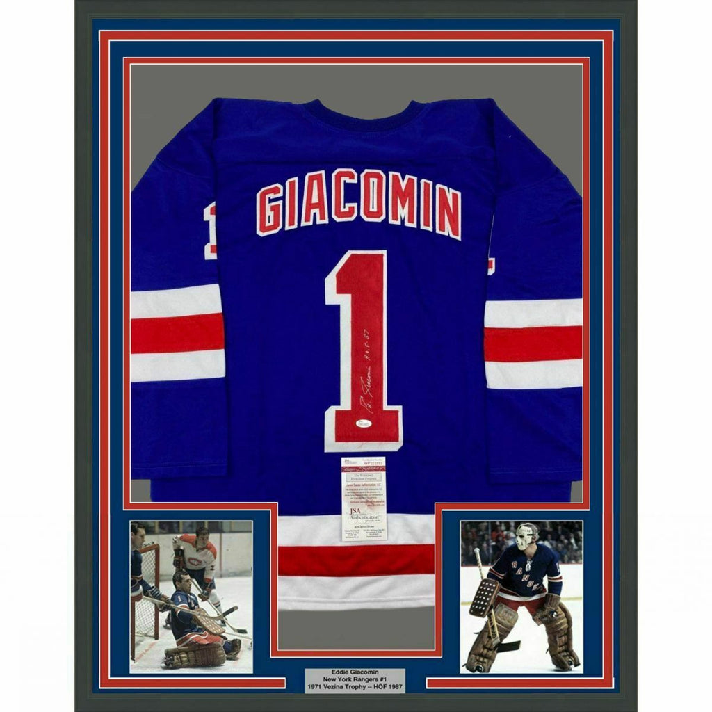 Framed Autographed/Signed Brett Hull 33x42 Detroit Red Hockey Jersey J –  Super Sports Center