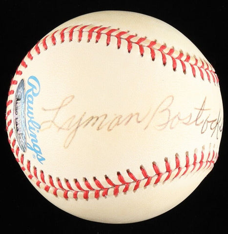 Lyman Bostock Sr. Signed Baseball / Negro League Star / Birmingham Black Barons