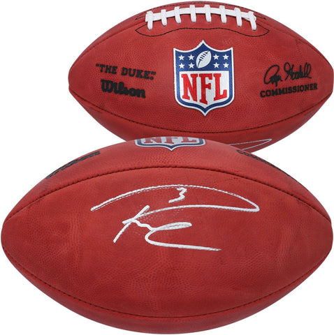 Russell Wilson Denver Broncos Autographed Duke Game Football