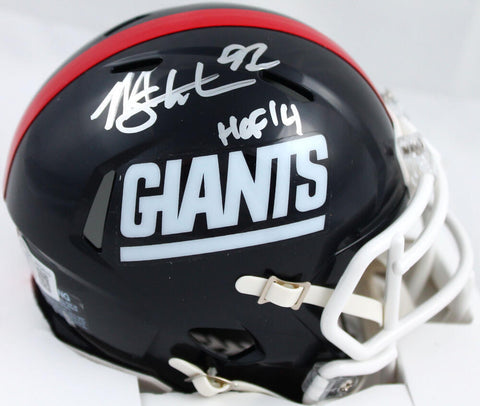 Michael Strahan Signed Giants 81-99 Speed Mini Helmet W/HOF-Beckett W Hologram