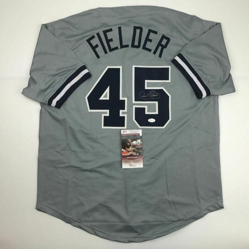 Cecil Fielder Authentic Signed Pro Style Jersey Autographed JSA
