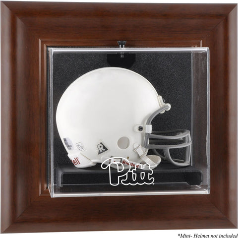 Pittsburgh Brown Framed Wall-Mountable Mini Helmet Display Case