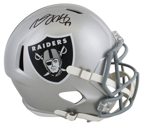 Raiders Davante Adams Authentic Signed Full Size Speed Rep Helmet BAS Witnessed