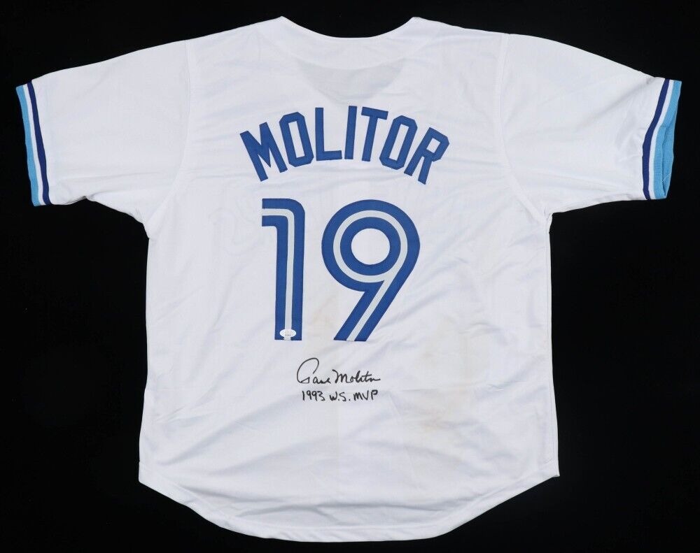 Paul Molitor Signed Toronto Blue Jays Jersey Inscribed