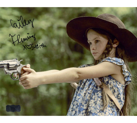 Cailey Fleming Signed The Walking Dead Unframed 8x10 Photo w/Judith