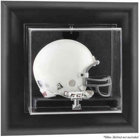 Texas Tech Raiders Black Framed Wall Mounted Mini Helmet Display Case - Fanatics