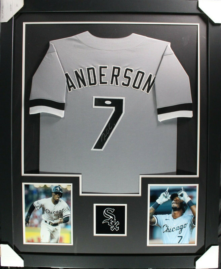 TIM ANDERSON (White Sox grey TOWER) Signed Autographed Framed