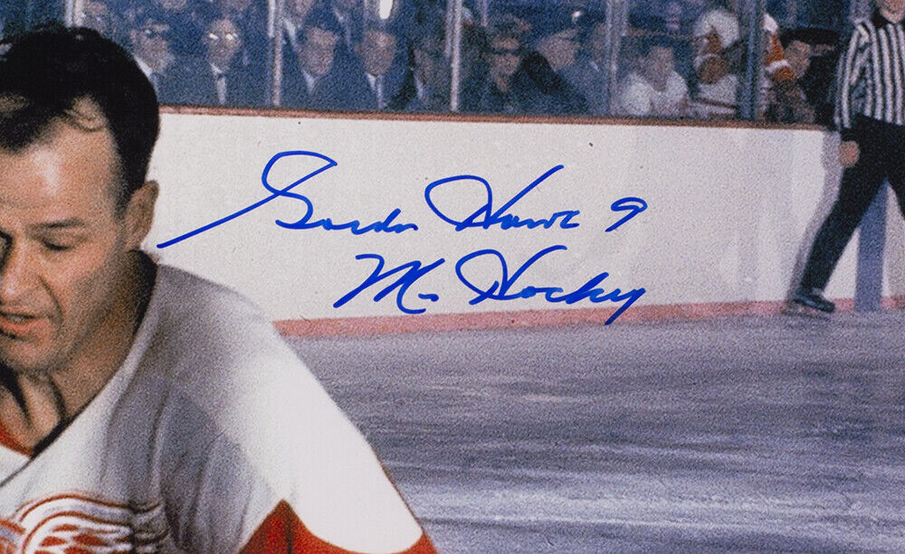 Gordie Howe Signed Red Wings Jersey Inscribed Mr. Hockey (PSA)