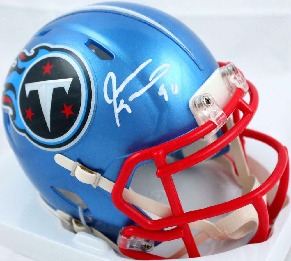 Jevon Kearse Autographed Tennessee Titans Flash Speed Mini Helmet
