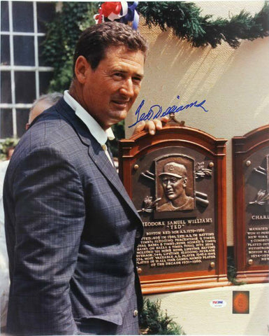 Red Sox Ted Williams Signed 16X20 Photo Auto Graded Perfect 10! PSA/DNA #U01309