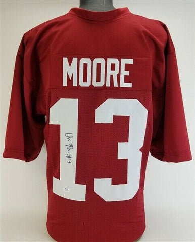 Malachi Moore Signed Alabama Crimson Tide Jersey (PSA COA) 2021 Soph Defs,. Back