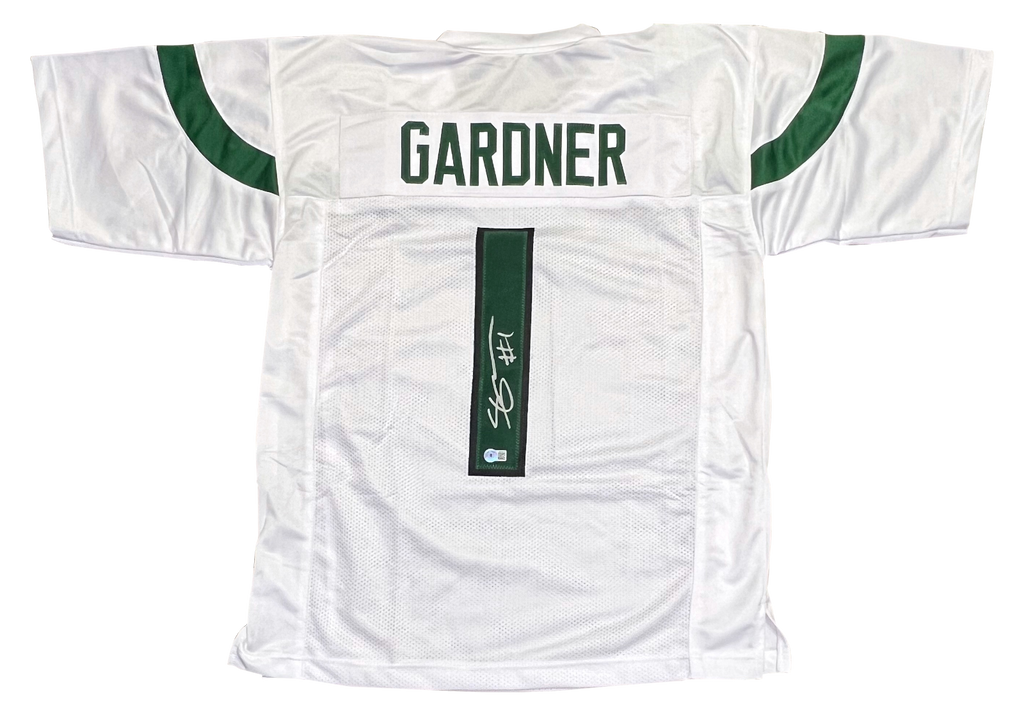 AHMAD SAUCE GARDNER SIGNED AUTOGRAPHED NEW YORK JETS #1 WHITE JERSEY B –  Super Sports Center