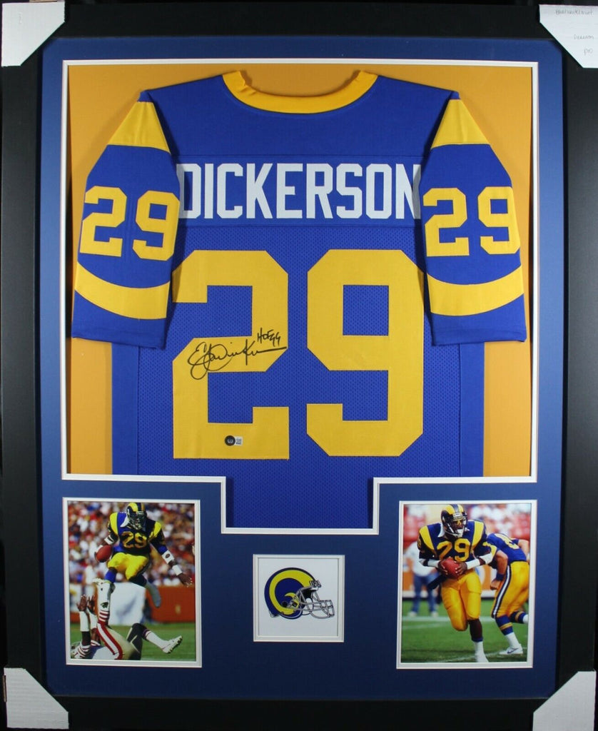 ERIC DICKERSON (Rams throwback TOWER) Signed Autographed Framed Jersey –  Super Sports Center
