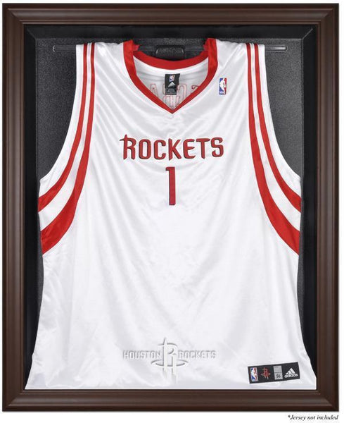 Houston Rockets Brown Framed Jersey Display Case Authentic