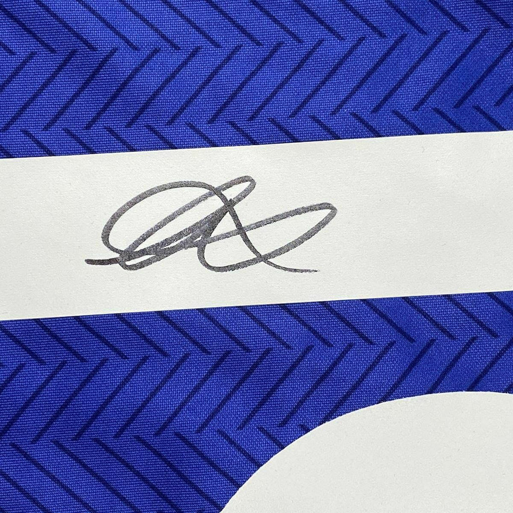 FRAMED Autographed/Signed MASON MOUNT 33x42 Chelsea FC Blue Jersey Bec –  Super Sports Center