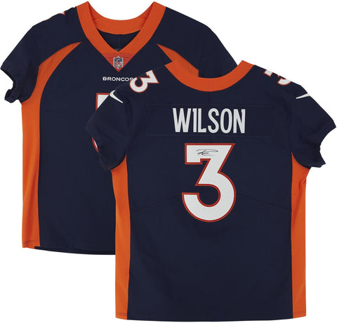 Russell Wilson Denver Broncos Autographed Navy Nike Elite Jersey
