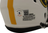 Hines Ward Autographed Steelers Lunar Mini Helmet SB XL MVP Beckett 36071