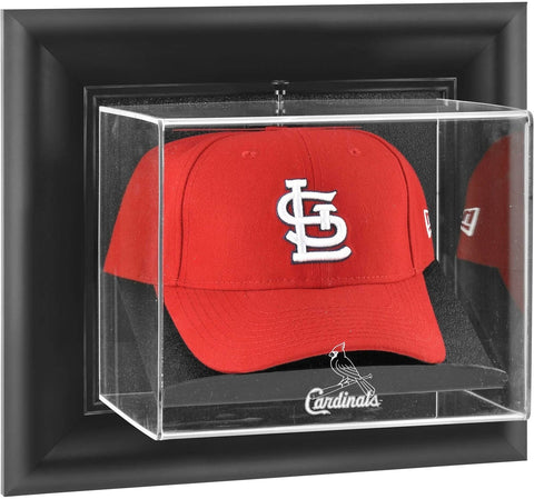 Cardinals Black Framed Wall- Logo Cap Display Case - Fanatics