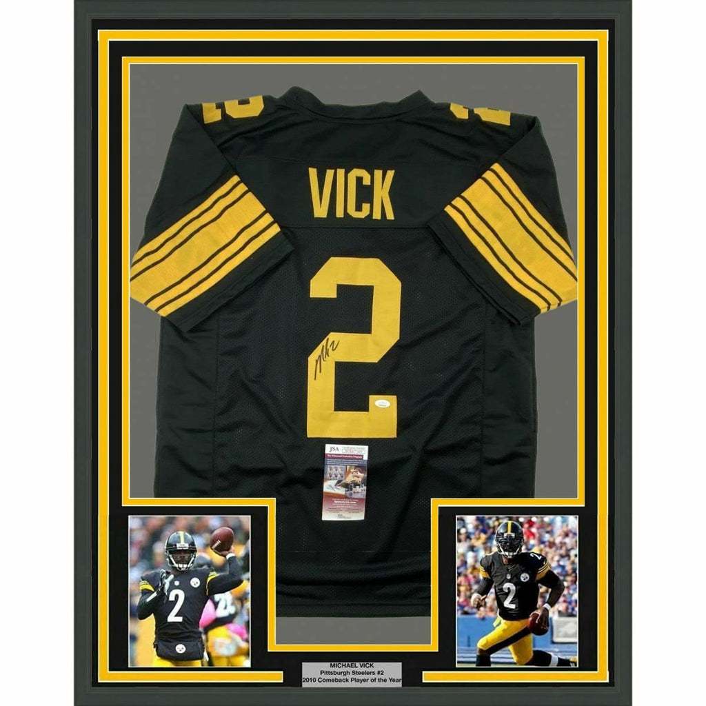 Framed Autographed/Signed Michael Mike Vick 33x42 Atlanta Black Football  Jersey PSA/DNA COA at 's Sports Collectibles Store