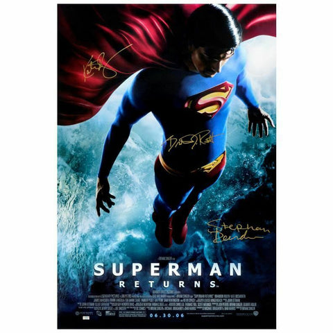 Brandon Routh, Kate Bosworth, Bender Autographed Superman Returns 27x40 Poster