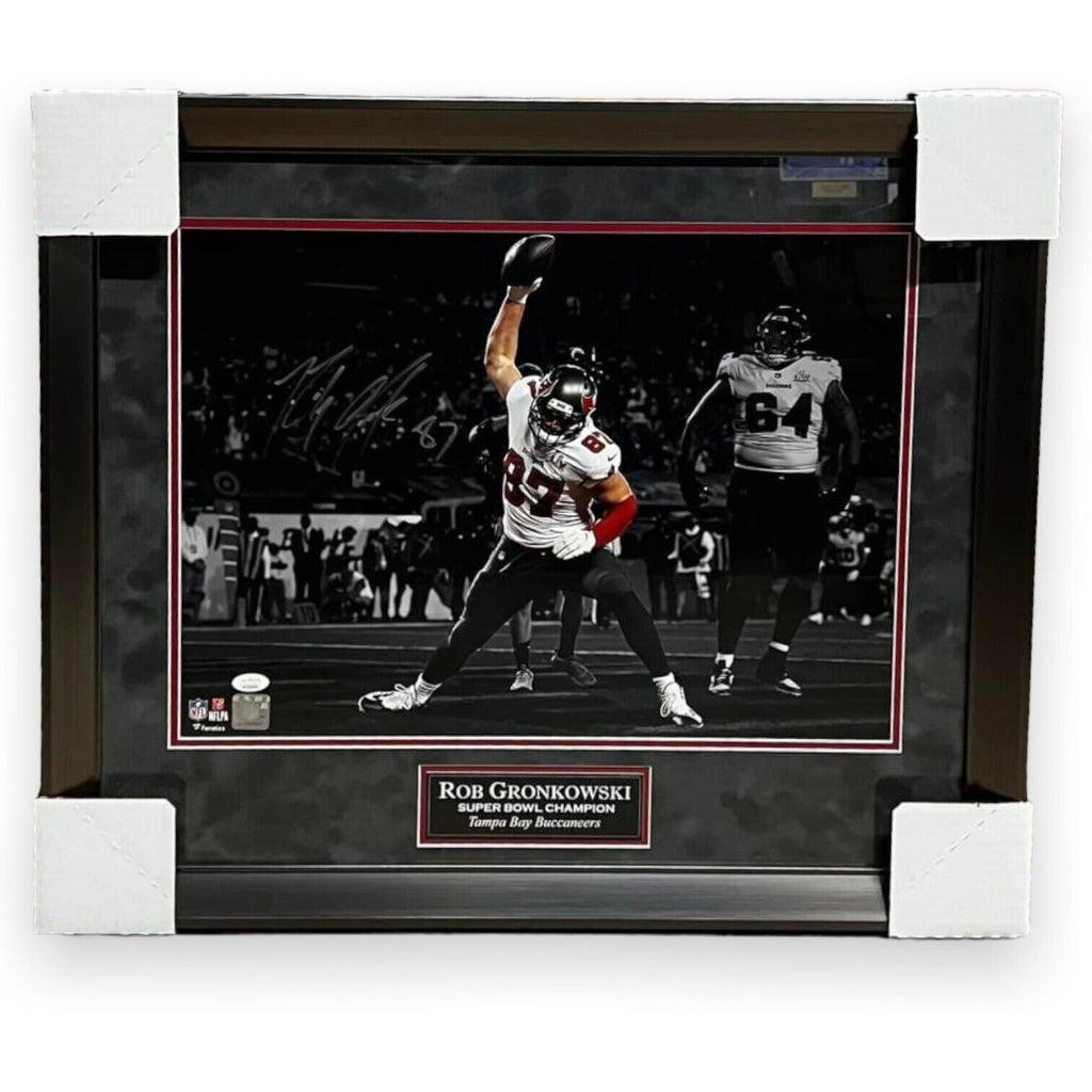 Rob Gronkowski Signed Autographed 16x20 Photo Framed to 20x24 JSA – Super  Sports Center