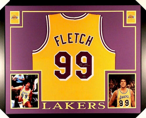 Chevy Chase Signed,Framed & Matted 35* x44* "Fletch" Lakers Jersey / Stiener COA