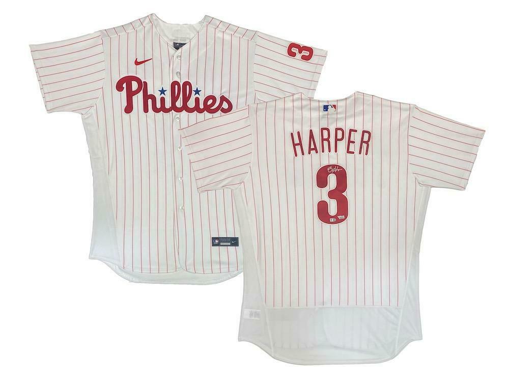 Game Day Legends Bryce Harper Autographed Philadelphia Phillies Authentic Jersey Fanatics