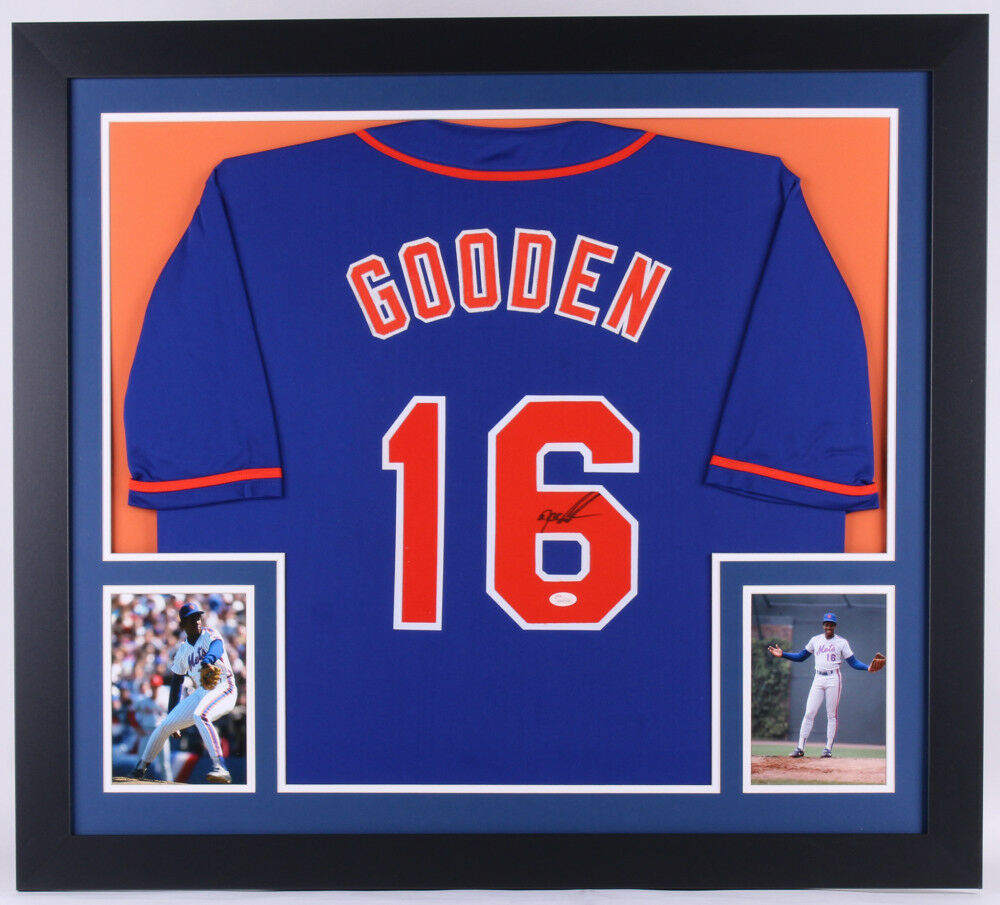 Dwight Doc Gooden Signed New York Mets 31x35 Custom Framed Jersey (J –  Super Sports Center