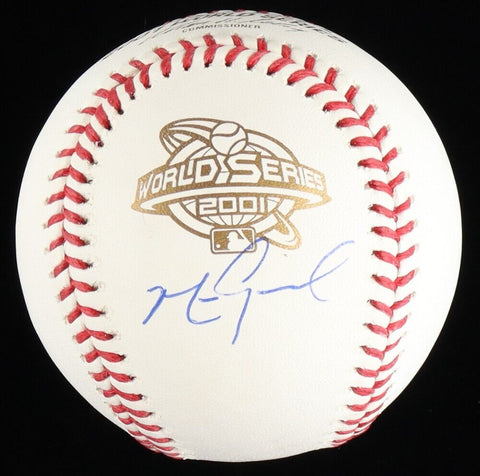 Mark Grace Signed 2001 World Series Logo Baseball (JSA COA) Arizona Diamondbacks