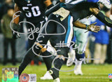 Ezekiel Elliott Autographed Dallas Cowboys 8x10 Jumping Photo-Beckett W Hologram
