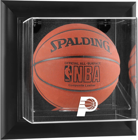 Indiana Pacers Framed Black Wall-Mounted Team Basketball Case