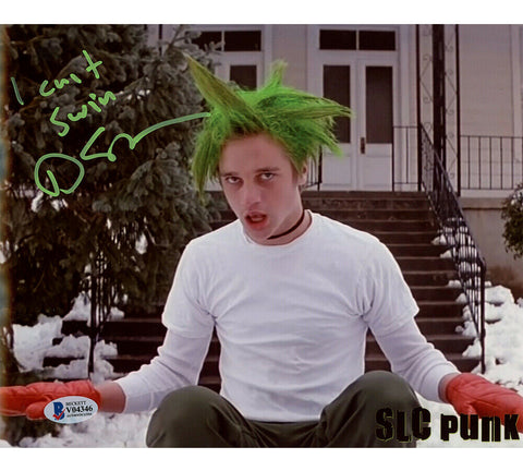Devon Sawa Signed SLC Punk Unframed 8x10 Photo - Green Hair with "I Can't Swim"