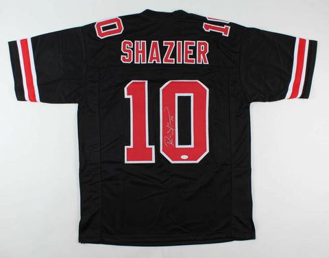 Ryan Shazier Signed Ohio State Buckeyes Black Jersey (TSE COA) Steelers L.B.
