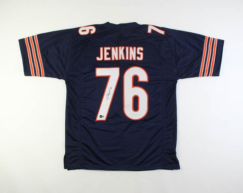 Teven Jenkins Signed Chicago Bear Jersey (Beckett) 2nd Rnd Pk 2021 Draft /O-Line