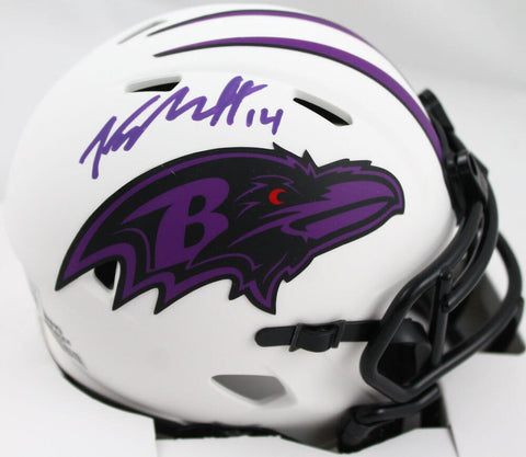Kyle Hamilton Signed Baltimore Ravens Lunar Speed Mini Helmet-Beckett W Hologram