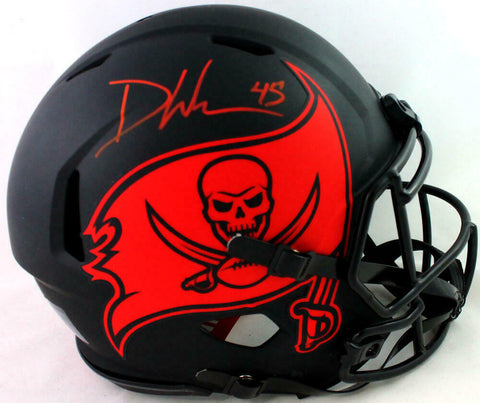 Devin White Signed Tampa Bay Bucs F/S Eclipse Authentic Helmet- Beckett W *Red