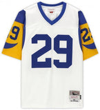 FRMD Eric Dickers Rams Signed Mitchell & Ness Replica Jersey with HOF 99 Insc