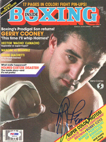 Gerry Cooney Autographed Signed Inside Boxing Magazine Cover PSA/DNA #S42150
