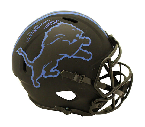 D'Andre Swift Autographed Detroit Lions F/S Eclipse Speed Helmet FAN 37994