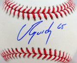 Jose Urquidy Autographed Rawlings OML Baseball - JSA W Auth *Blue