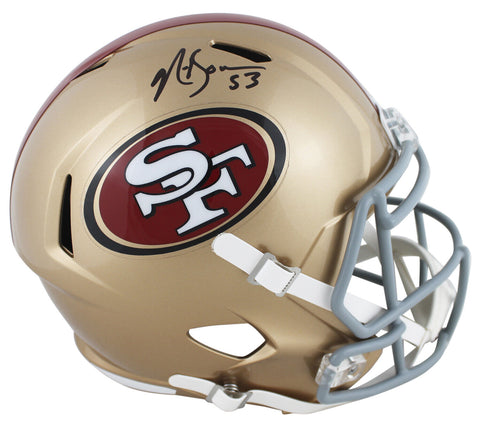 49ers Navorro Bowman Authentic Signed Full Size Speed Rep Helmet BAS Witnessed