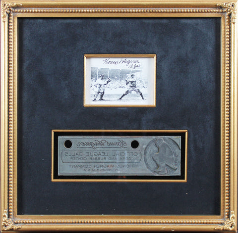 Pirates Honus Wagner 18 Yrs Authentic Signed Framed 3x4 Photo PSA/DNA #AH05062