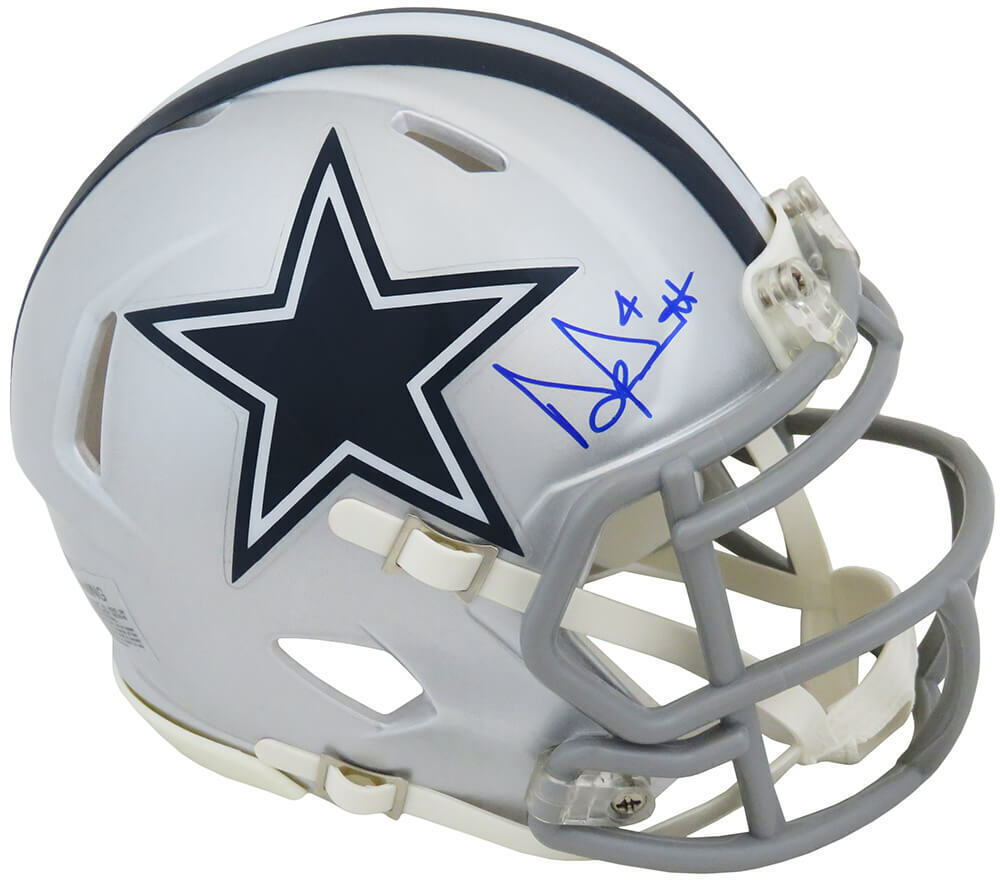 Dak Prescott Signed Dallas Cowboys Riddell Speed Mini Helmet - (SCHWAR –  Super Sports Center