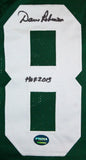 Dave Robinson Autographed Green Pro Style Jersey w/HOF-Prova Auth *Black
