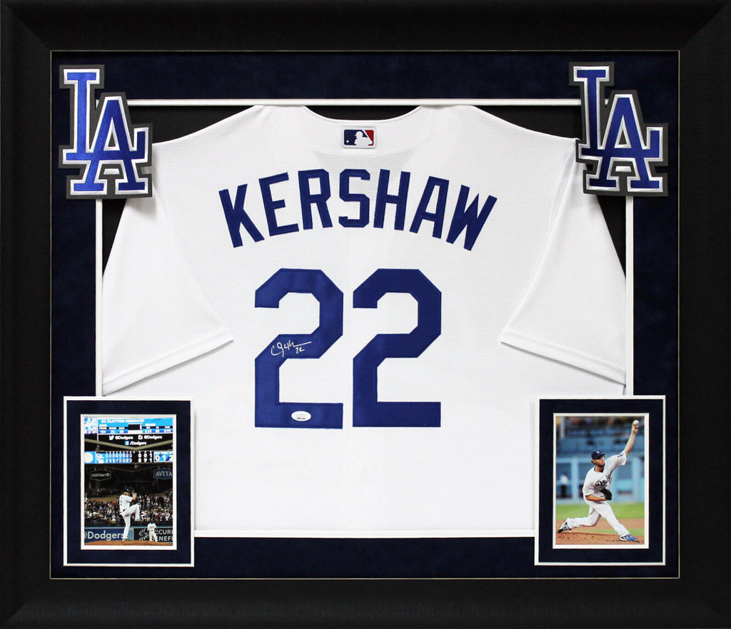 clayton kershaw autographed jersey