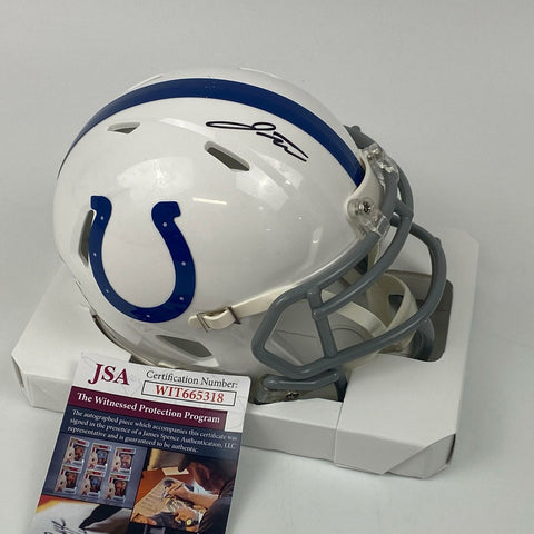 Autographed/Signed Jonathan Taylor Indianapolis Colts Mini Helmet JSA COA Auto
