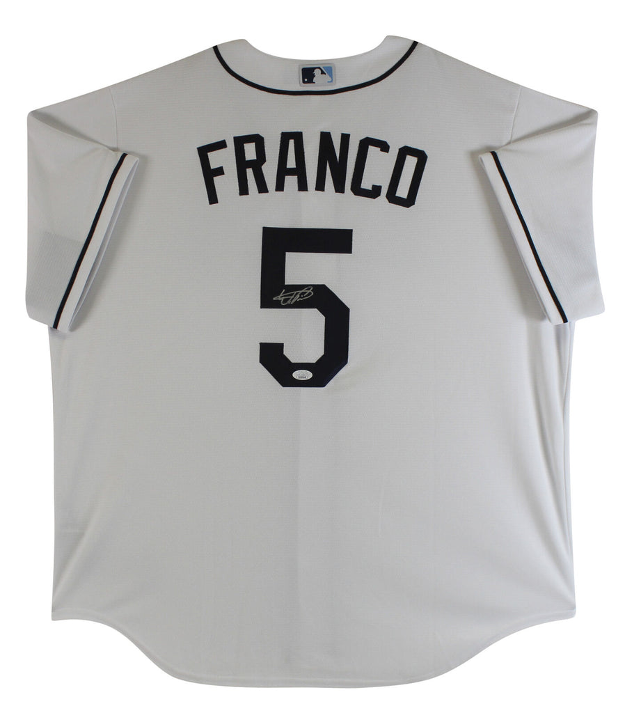 Wander Franco Tampa Bay Rays Autographed White Nike Replica Jersey