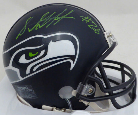 SHAQUILL GRIFFIN AUTOGRAPHED SEAHAWKS MINI HELMET IN GREEN MCS HOLO 134384
