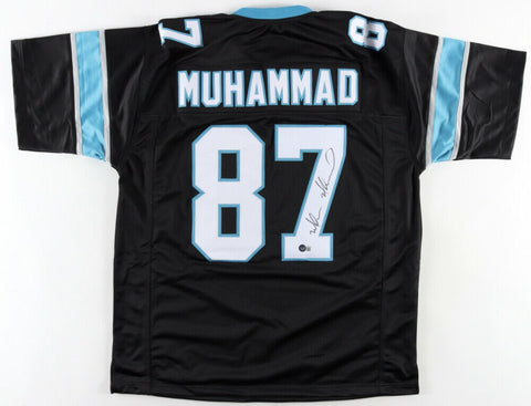 Muhsin Muhammad Signed Panthers Jersey (Beckett) Carolina 1996 2nd Round Pick WR