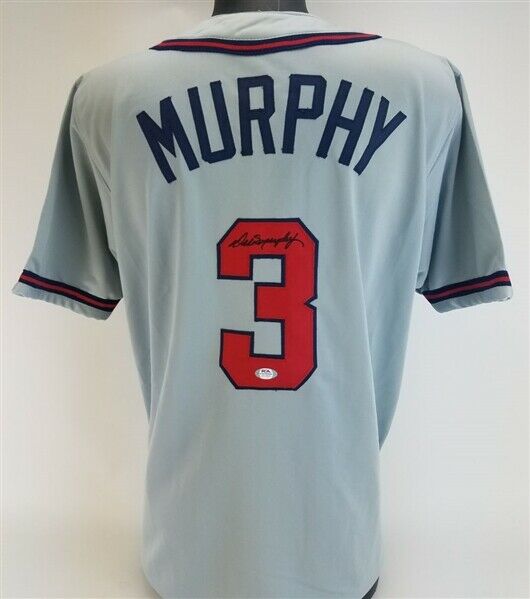 Dale Murphy autographed signed jersey MLB Atlanta Braves PSA COA